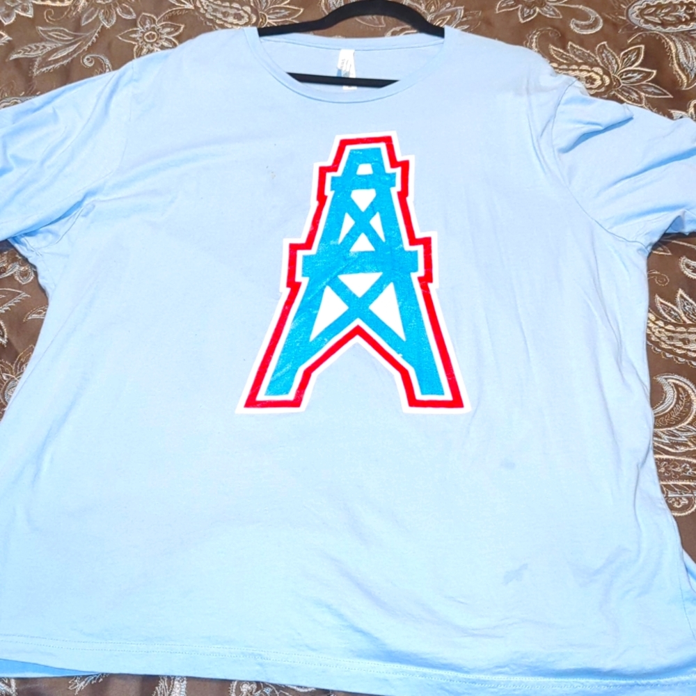 Houston Oilers Football Club T-shirt size 3XL